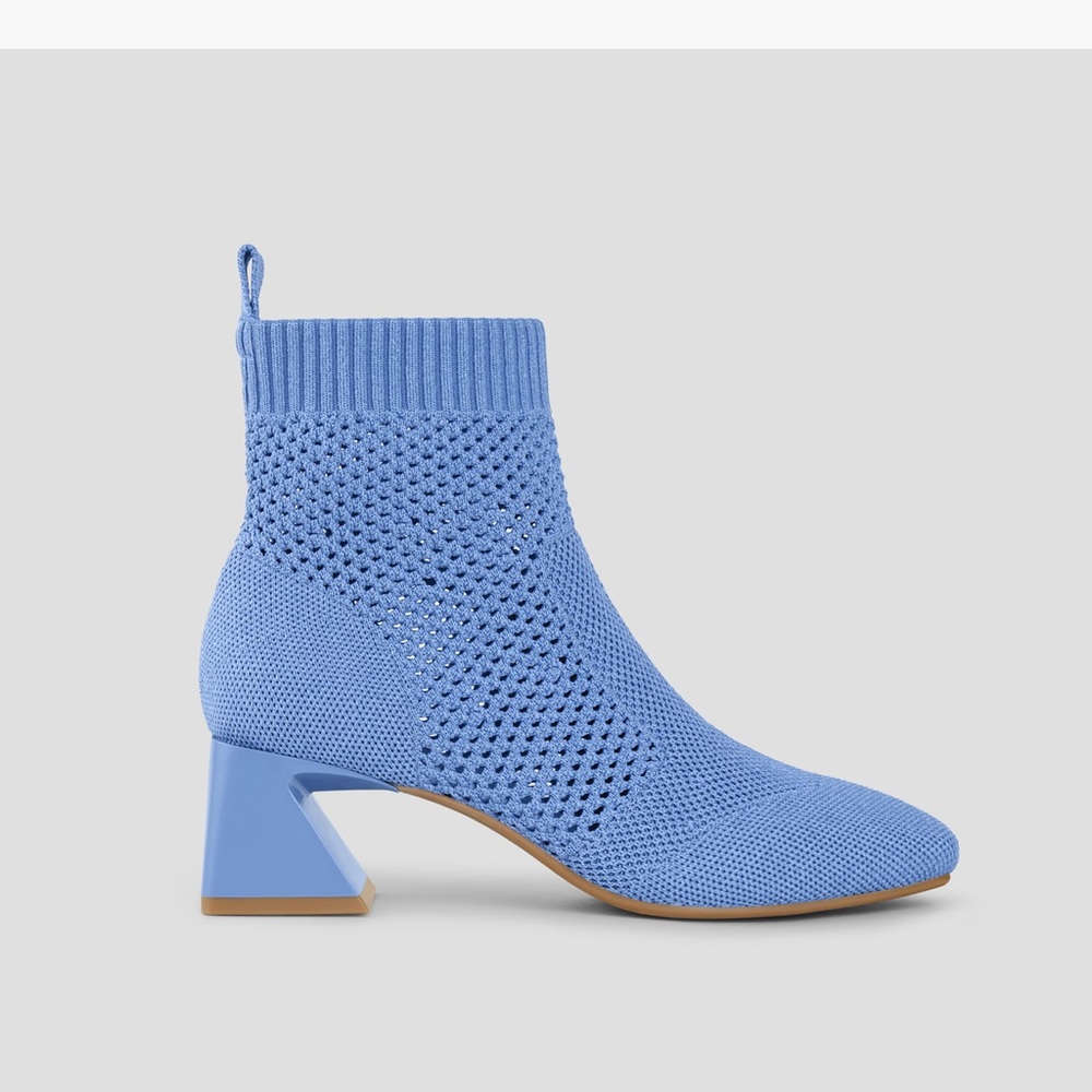 Vivaia Square-Toe Perforated Heeled Boots (Melissa) Size EU36 - Picture 7 of 11